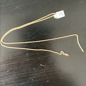 10K gold hollow chain 1.5mm